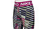Nike Pro Dri-FIT Jr - pantaloni fitness - bambina, Pink/Black/Green