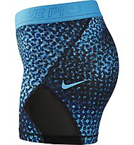 Nike Pro Hypercool - kurze Fitnesshose - Damen, Blue/Black