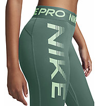 Nike Pro Mid Rise 7/8 Graphic W - Trainingshosen - Damen , Green