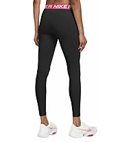 Nike Pro Mid Rise Mesh W - Trainingshosen - Damen, Black/Pink