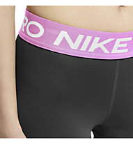 Nike Pro W 3" - pantaloni fitness - donna, Black/Pink