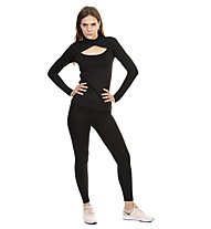 Nike Pro Warm Mesh Neck LS - maglia a maniche lunghe - donna, Black