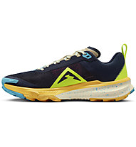 Nike React Terra Kiger 9 W - scarpe trail running - donna, Dark Blue/Yellow/Light Green