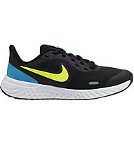 Nike Revolution 5 Big Kids - sarpe da ginnastica - ragazzo, Black/Yellow/Blue