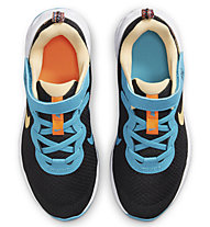 Nike Revolution 6 FlyEase - scarpe da ginnastica - bambino, Black/Light Blue/Yellow
