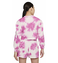 Nike Sportswear Big J - felpa - ragazza, White/Pink