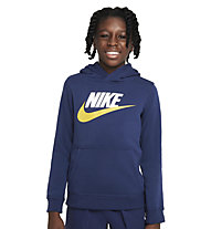 Nike Sportswear Club Fleece - felpa con cappuccio - ragazzo, Dark Blue