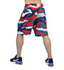 Nike Sportswear Club French Terry Camo - Trainingshose kurz - Herren, Blue/Red/Grey