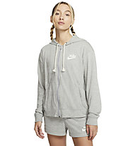 Nike Sportswear Gym Vintage W - felpa con cappuccio - donna, Grey