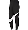 Nike Sportswear Swoosh Fleece - pantaloni fitness - donna, Black