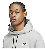 Nike  Sportswear Tech Fleece - felpa con cappuccio fitness - uomo, Grey/Black