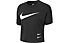 Nike Swoosh - T-shirt fitness - donna, Black