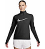 Nike Swoosh 1/2 Zip W - Laufshirt Langarm - Damen, Black