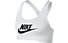 Nike Swoosh Futura Sports (Cup B) - reggiseno sportivo, White/Black