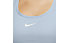 Nike Swoosh W - reggiseno sportivo medio sostegno - donna, Light Blue