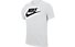 Nike Tee Icon Futura - Fitness-Shirt Kurzarm - Herren, White