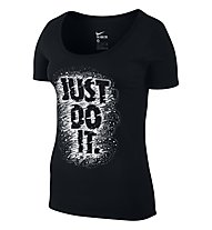 Nike Tee Scoop Jdi T-Shirt Fitness Damen, Black