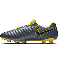 Nike Tiempo Legend 7 Elite FG - scarpe da calcio per terreni compatti, Dark Grey/Yellow