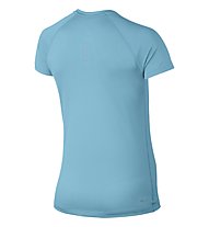 Nike Dry Miler Top V-neck W - maglia running - donna, Vivid Sky