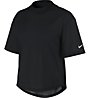 Nike Dry Mesh SS - T-shirt fitness - donna, Black