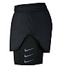 Nike Elevate 2in1 Short W - pantaloncini running - donna, Black