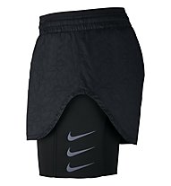 Nike Elevate 2in1 Short W - pantaloncini running - donna, Black