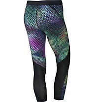 Nike Pro Hypercool Capri - pantaloni fitness - donna, Green/Black