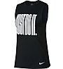 Nike Pro JDI Muscle - top fitness - donna, Black