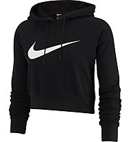 Nike Sportswear Cropped Hoodie - felpa con cappuccio - donna, Black