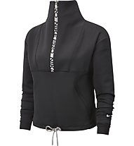 Nike Pro Fleece Cropped - felpa - donna, Black