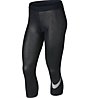Nike Women Pro Cool Gold - pantaloni capri da ginnastica - donna, Black