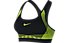 Nike Women Pro Hyper Classic Padded Sports Bra Reggiseno Sportivo, Black/Yellow