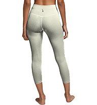 Nike Yoga Gingham Cropped - pantaloni fitness - donna, White