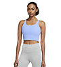 Nike Yoga Luxe Infinalon Crop Top - Sport BH - Damen , Blue
