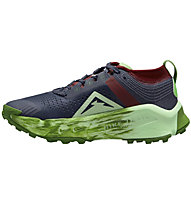 Nike Zoom X Zegama - scarpe trail running - donna, Dark Blue/Light Green