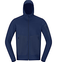 Norrona Falketind warm2 stretch Hood M - Fleecejacke - Herren, Dark Blue