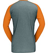 Norrona Fjørå Equaliser Lightweight - maglia a maniche lunghe - uomo, Green/Orange