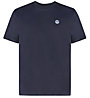 North Sails S/S W/Logo - T-shirt - uomo, Blue