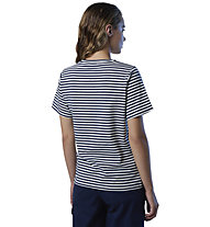 North Sails S/S W/Graphic - t-shirt - donna, White/Dark Blue