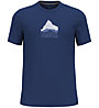 Odlo F-Dry Mountain Crew Neck S/S - T-shirt - uomo, Blue