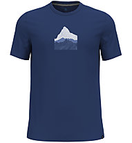 Odlo F-Dry Mountain T-Shirt Crew Neck S/S - T-Shirt - Herren, Blue