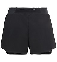 Odlo  Zeroweight 3 Inch 2 in 1 - pantaloni corti running - donna, Black