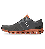 On Cloud X - scarpe running neutre - uomo, Grey/Orange