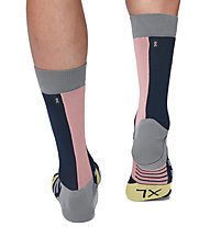 On Performance High Sock - calzini lunghi running - uomo, Black/Pink/Yellow/Grey
