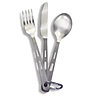 Optimus Titanium 3-Piece Cutlery Set - Besteck, Light Grey