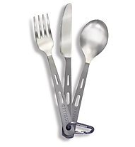 Optimus Titanium 3-Piece Cutlery Set - posate, Light Grey