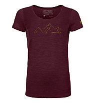 Ortovox 150 Cool Mountain Face TS W's - Funktionsshirt - Damen, Dark Red
