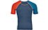 Ortovox Comp Light 120 - maglietta tecnica - uomo, Blue/Light Blue/Orange