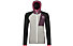 Ortovox Fleece GP Classic Knit Hoody W - felpa in pile - donna, Grey/Black/Violet