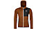 Ortovox Fleece Hoody - felpa in pile con cappuccio - uomo, Brown/Black